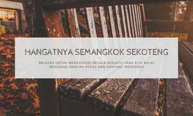 Hangatnya Semangkuk Sekoteng